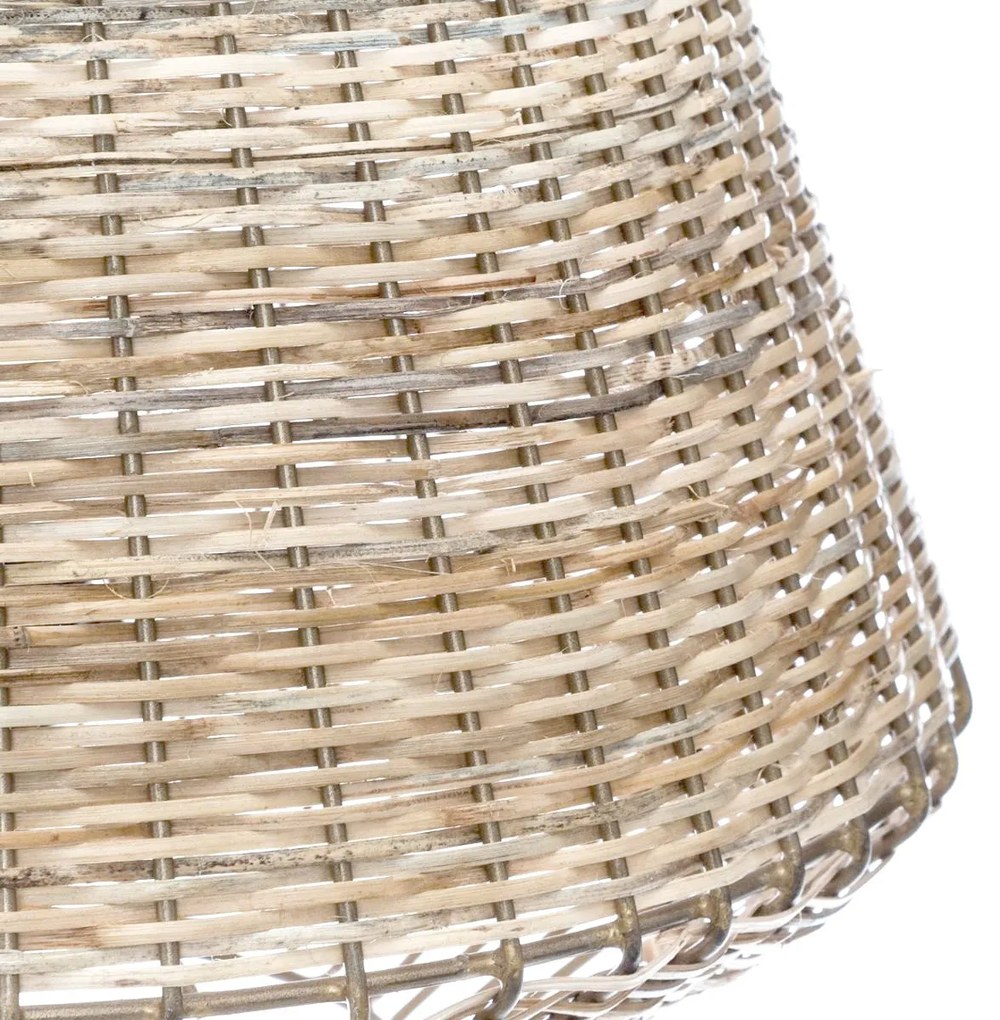 Lampa z wikliny i metalu CHERAW, 33,5 cm