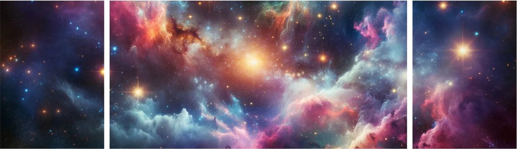 Obraz - Ciemny kosmos (170x50 cm)