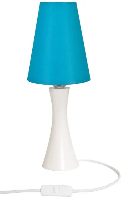 Biało-niebieska lampka nocna do pokoju dziecka N8-T91