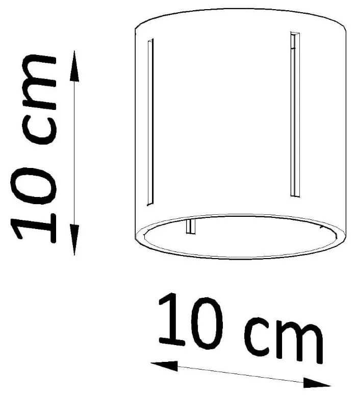 Szara lampa sufitowa z metalowym kloszem Vulco – Nice Lamps