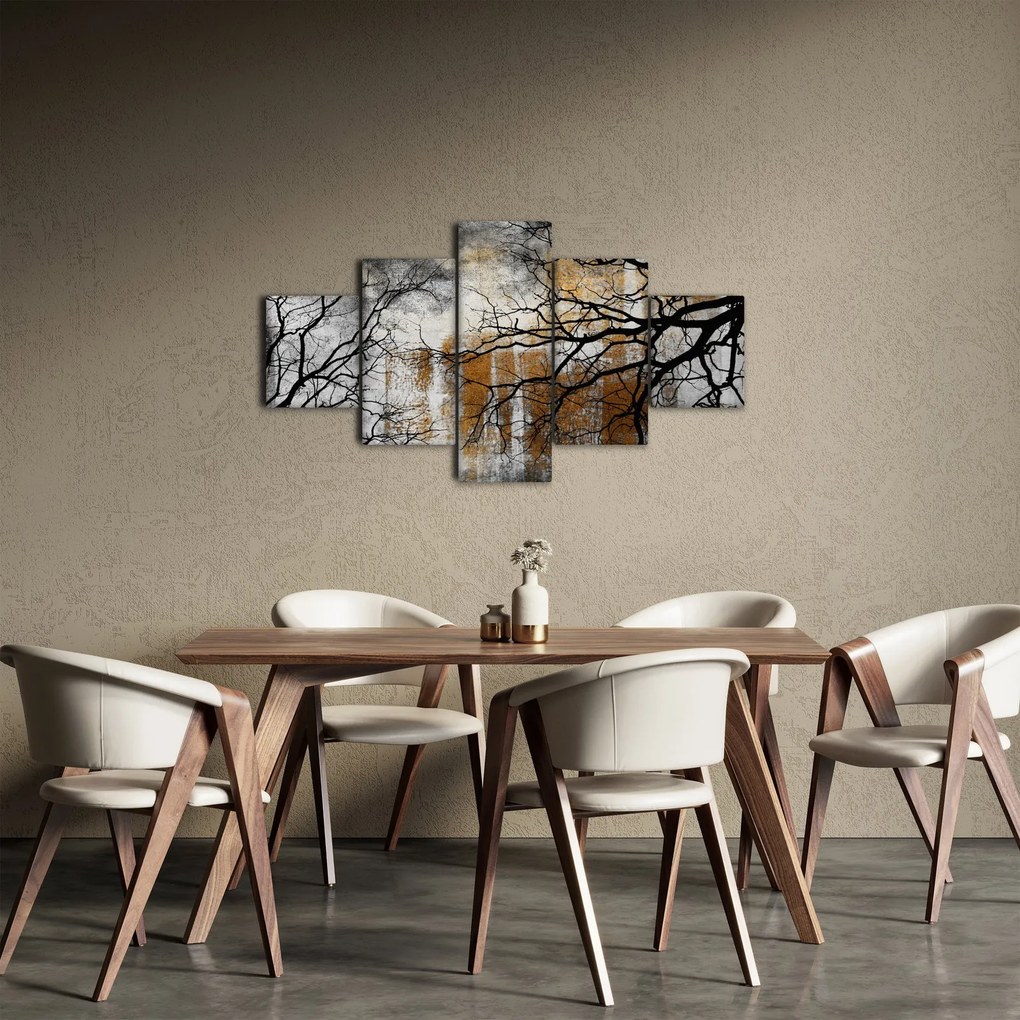 Obraz - Sylwetki drzew (125x70 cm)
