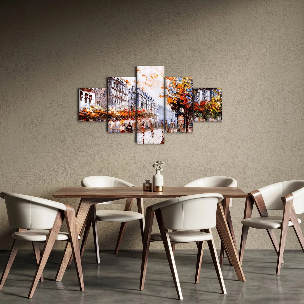 Obraz - Życie w mieście (125x70 cm)