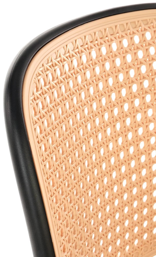 Krzesło Sztaplowane Naturalne Czarne K483