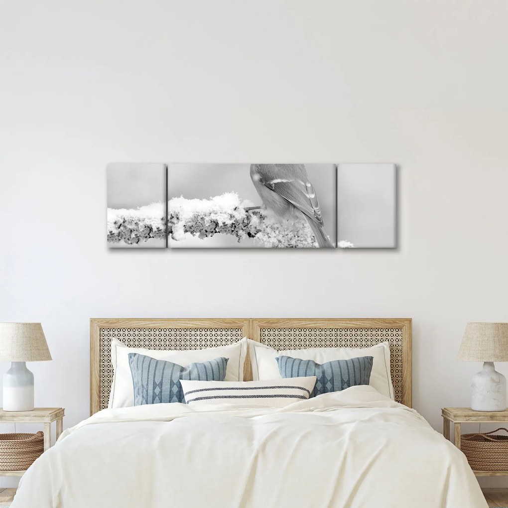 Obraz - Ptak na gałęzi (170x50 cm)