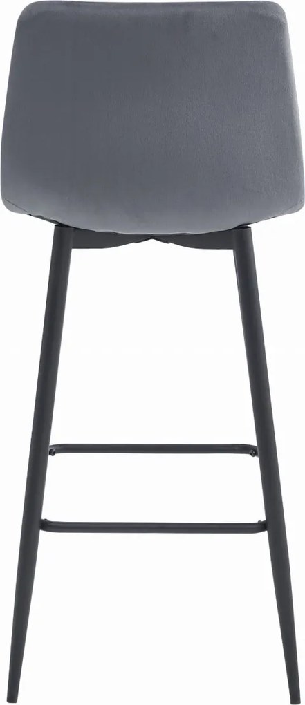 Hoker z czarnymi nogami ARCETO VELVET, ciemnoszary