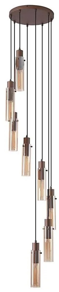 Searchlight 88920-8MO - Żyrandol na linkach SWEDEN 8xE27/60W/230V