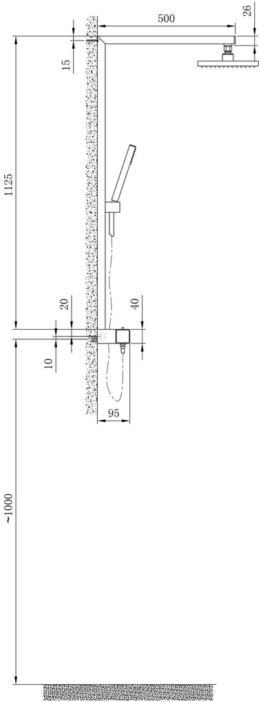 Kolumna prysznicowa z termostatem NT6705