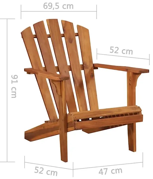 Krzesło z drewna ogrodowe akacjowego F4-M42