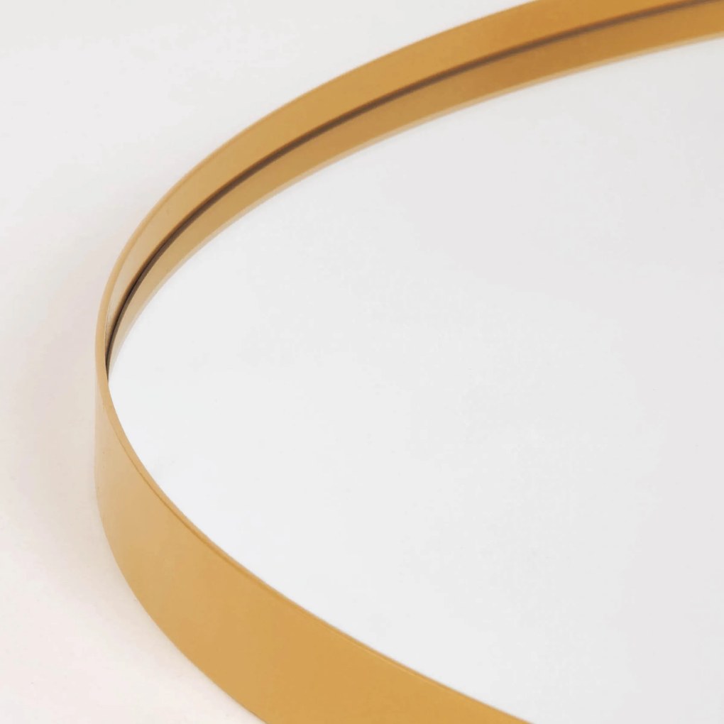 Lustro okrągłe NOOR, metalowa rama, Ø 80 cm