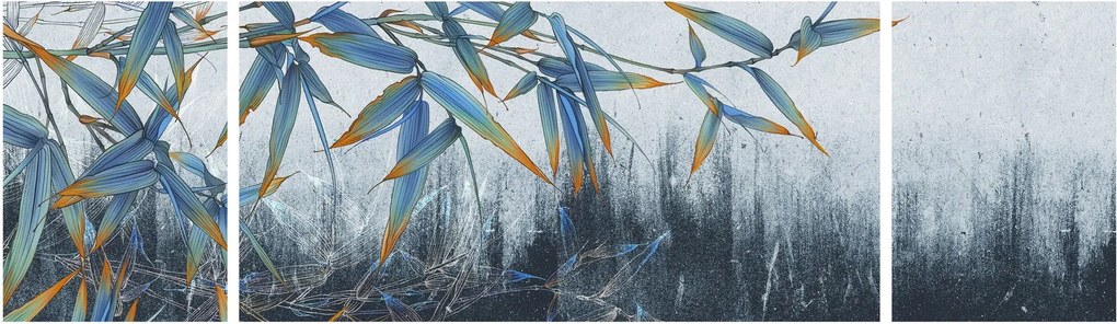Obraz - Bambus na ścianie (170x50 cm)