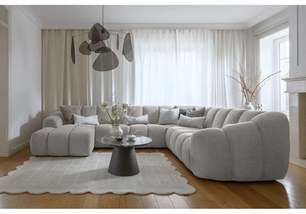 Jasnoszary narożnik (prawostronny/w kształcie litery U) Shell – Miuform