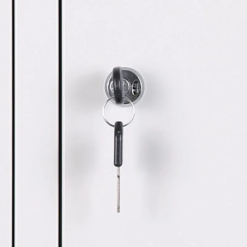 Szafka ubraniowa S3 dwudrzwiowa 1+1 GRATIS, demontaż, zamek cylindryczny, szara/szara