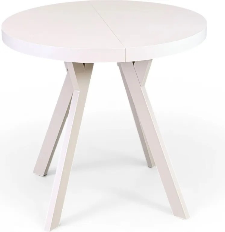 Stół okrągły rozkładany Ø 80/130 cm KASZMIR Nogi metal Y kaszmirowy
