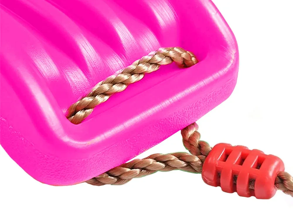 Huśtawka ogrodowa dla dzieci plastikowa ZOYA różowa