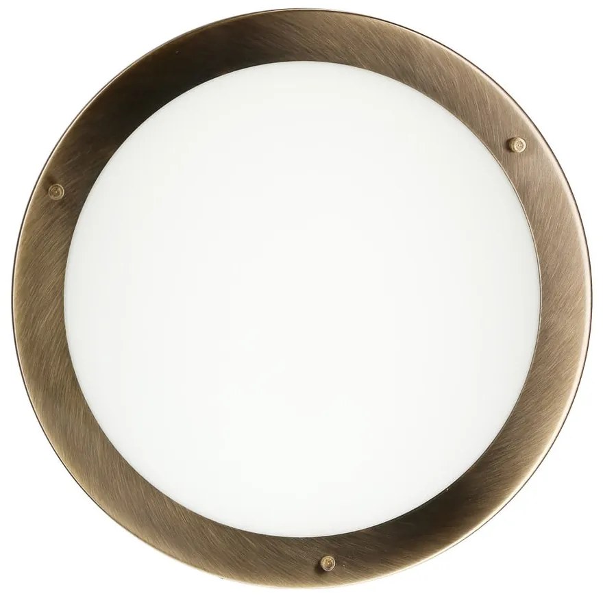 Lampa sufitowa w kolorze bronzu ze szklanym kloszem ø 18 cm Aquila – Candellux Lighting
