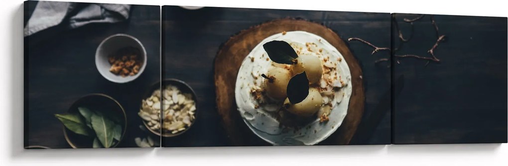 Obraz deseru na stole (170x50 cm)