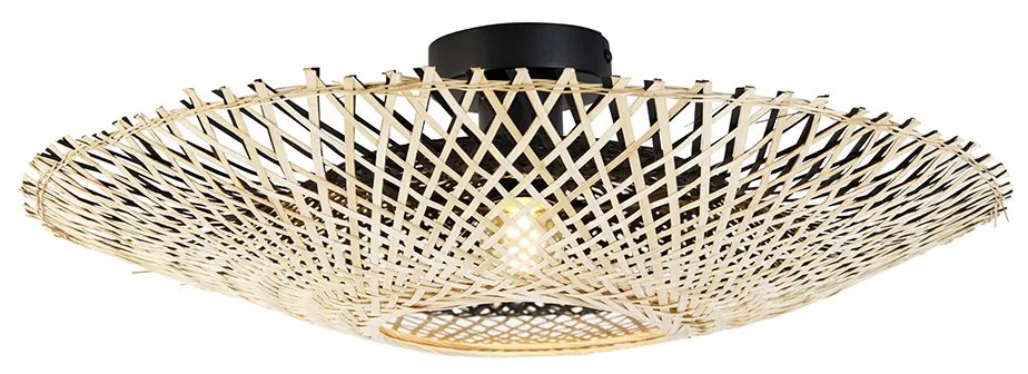 Orientalna lampa sufitowa z bambusa 50 cm - Rina