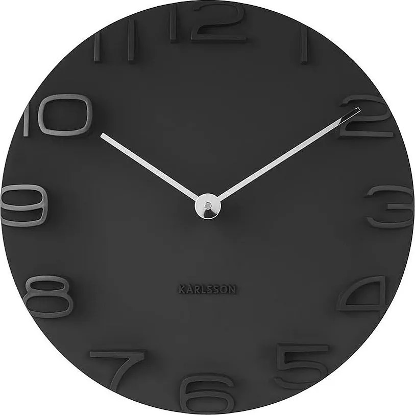 Zegar ścienny On The Edge - Czarny - Ø42cm