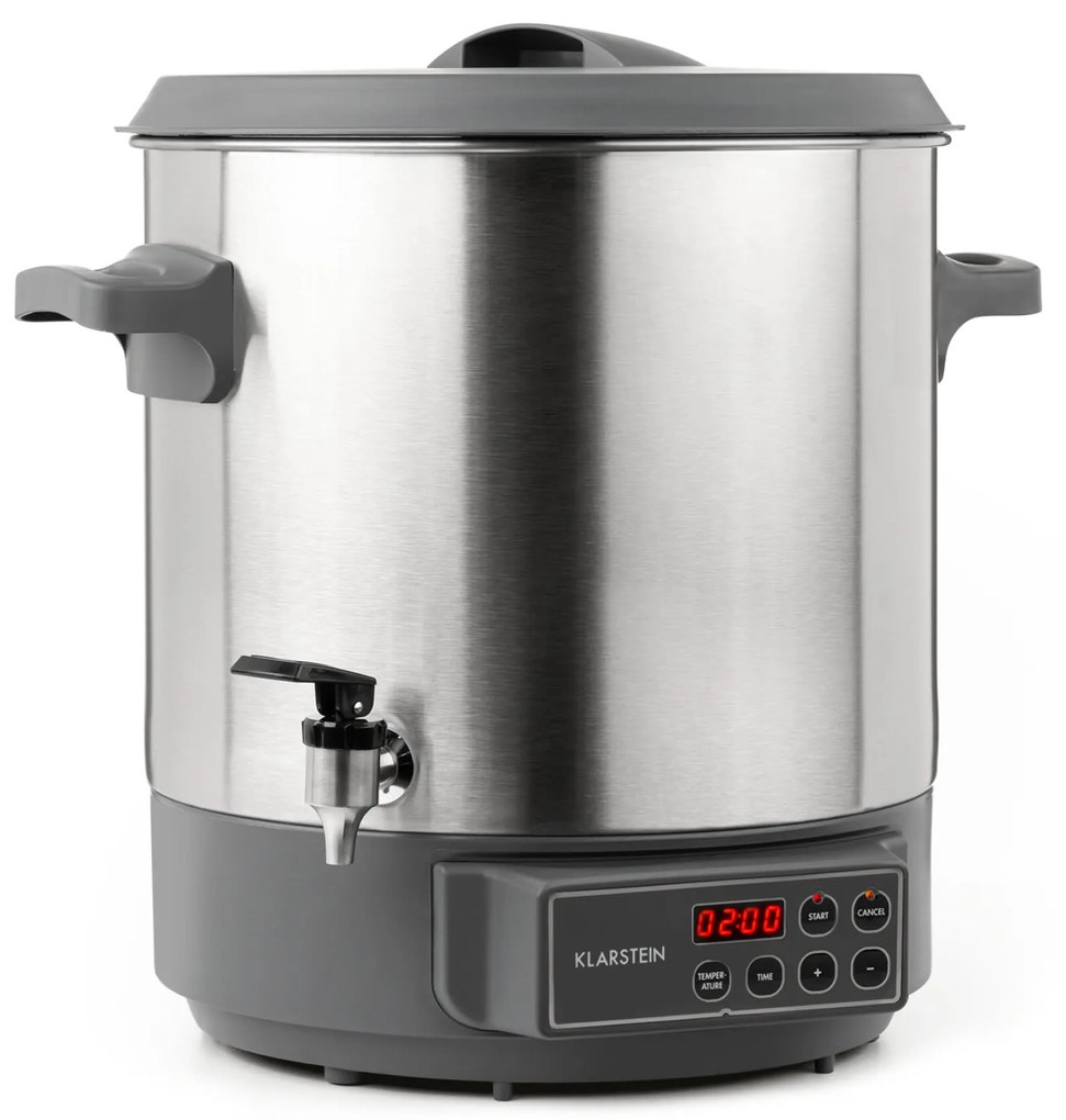 Klarstein Lady Marmalade Stal nierdzewna 27L Garnek do pasteryzacji Srebrny