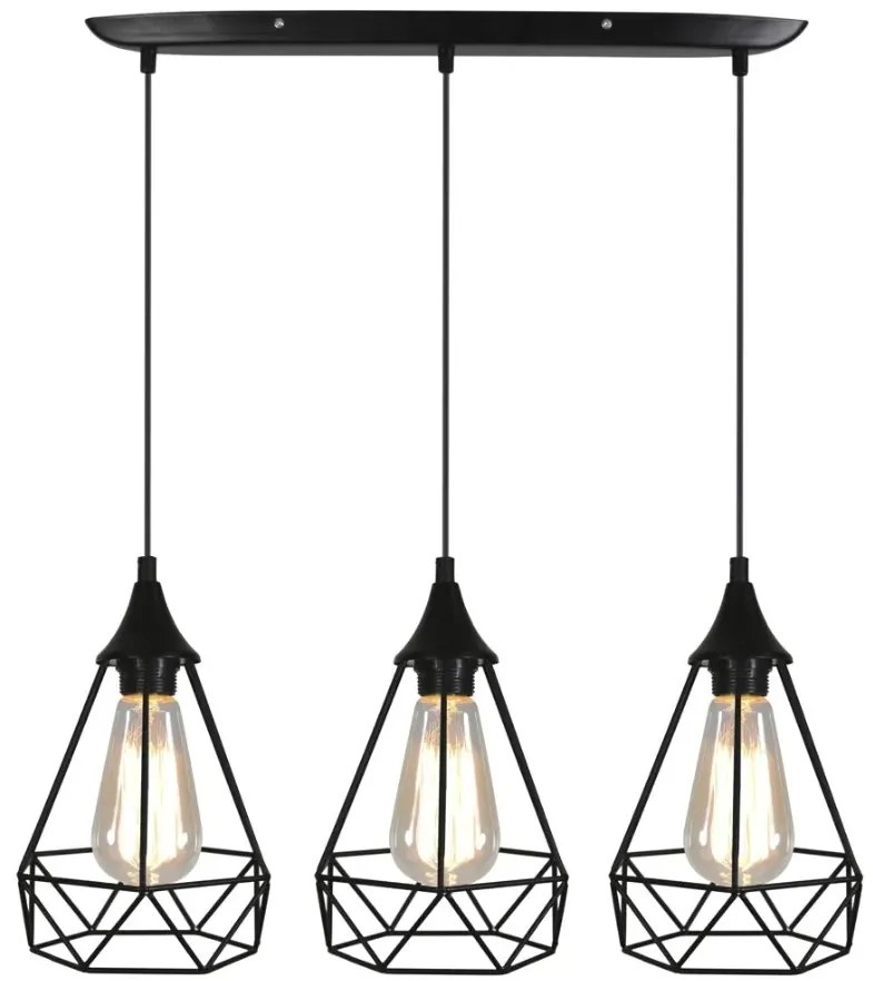 Nowoczesny czarny żyrandol - K215 F3-N05