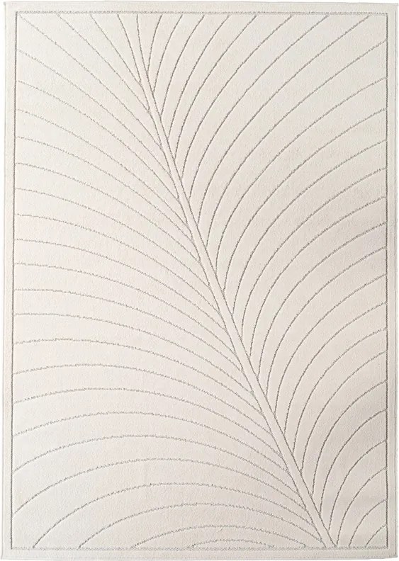 Dywan uniwersalny Nova 3D Liść kremowy 80 cm x 150 cm