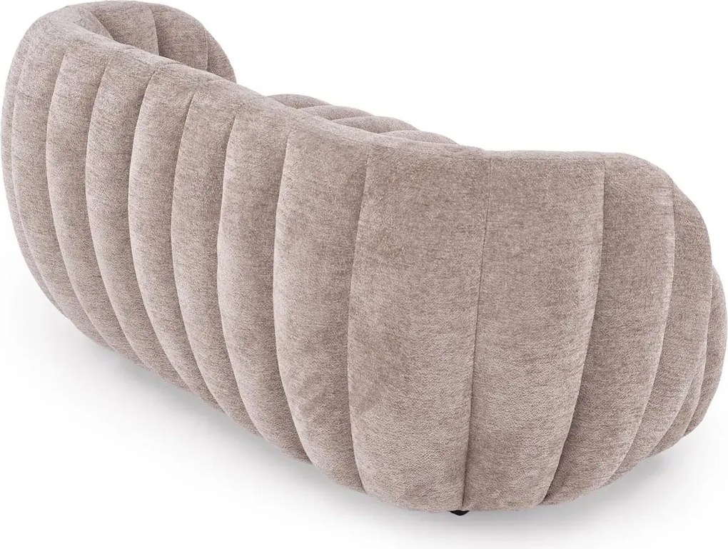 Ciemnobeżowa nowoczesna sofa dwuosobowa do salonu K7-C24