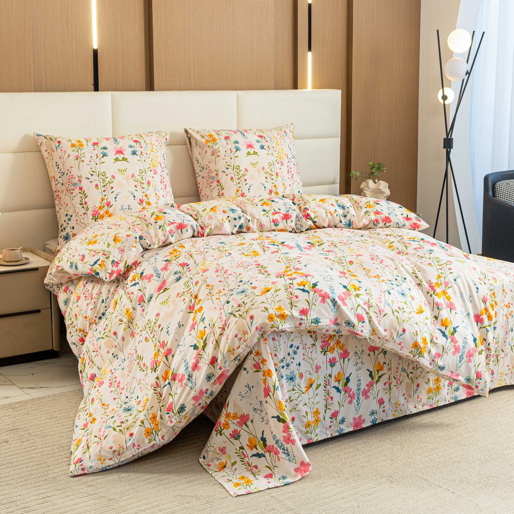 PrzytulneMieszkanie.pl PrzytulneMieszkanie.pl Pościel z mikrofibry MILLEFLEUR kolorowa Rozmiar pościeli: 2 szt 70 x 90 cm | 200 x 220 cm