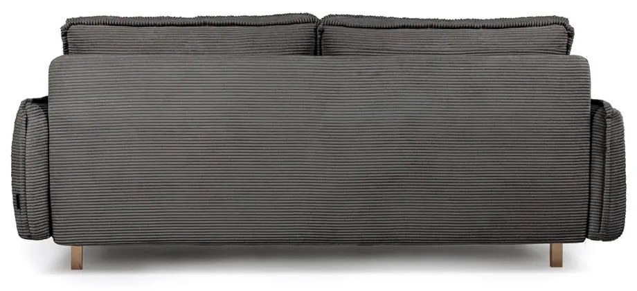 Szara sztruksowa rozkładana sofa 218 cm Tori – Bonami Selection