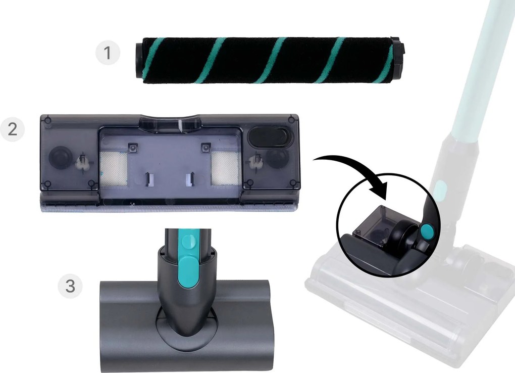 PRIMERA CYCLONIC VACUUM SZCZOTKA CZYSZCZĄCA 3 SZT