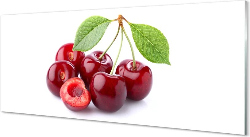 Panel szklany do Kuchni Słodkie Czereśnie