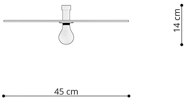 Czarna lampa sufitowa ø 45 cm Soho – Sollux