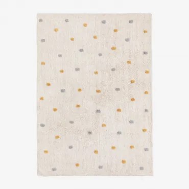 Dywan 170x125 Cm Z Bawełny Jankiel Kids Curry Żółty - Sklum