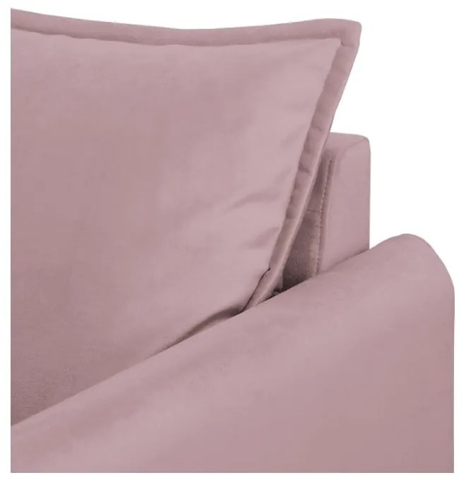 Lawendowa aksamitna sofa 138 cm Juli – Ropez