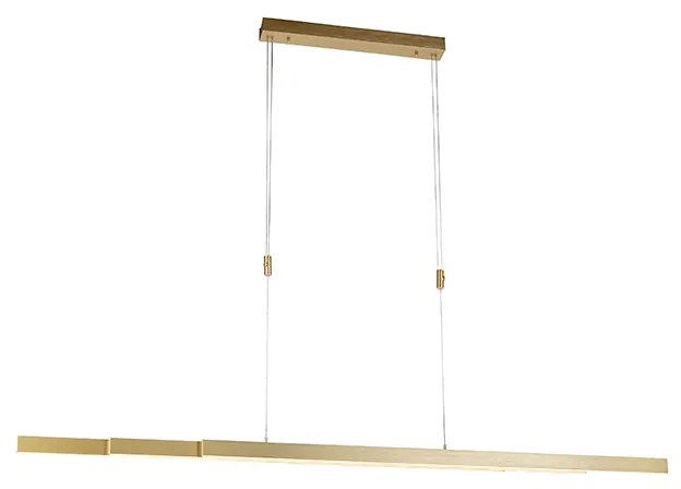 Regulowana lampa wisząca mosiądz ściemnianie do ciepłego włącznie z LED - JulietDesignerski Oswietlenie wewnetrzne