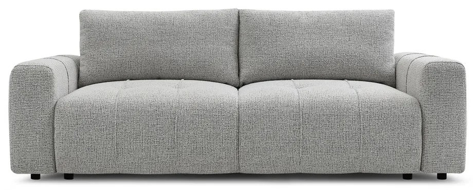 Jasnoszara rozkładana/ze schowkiem sofa 248 cm Arsene – Bobochic Paris