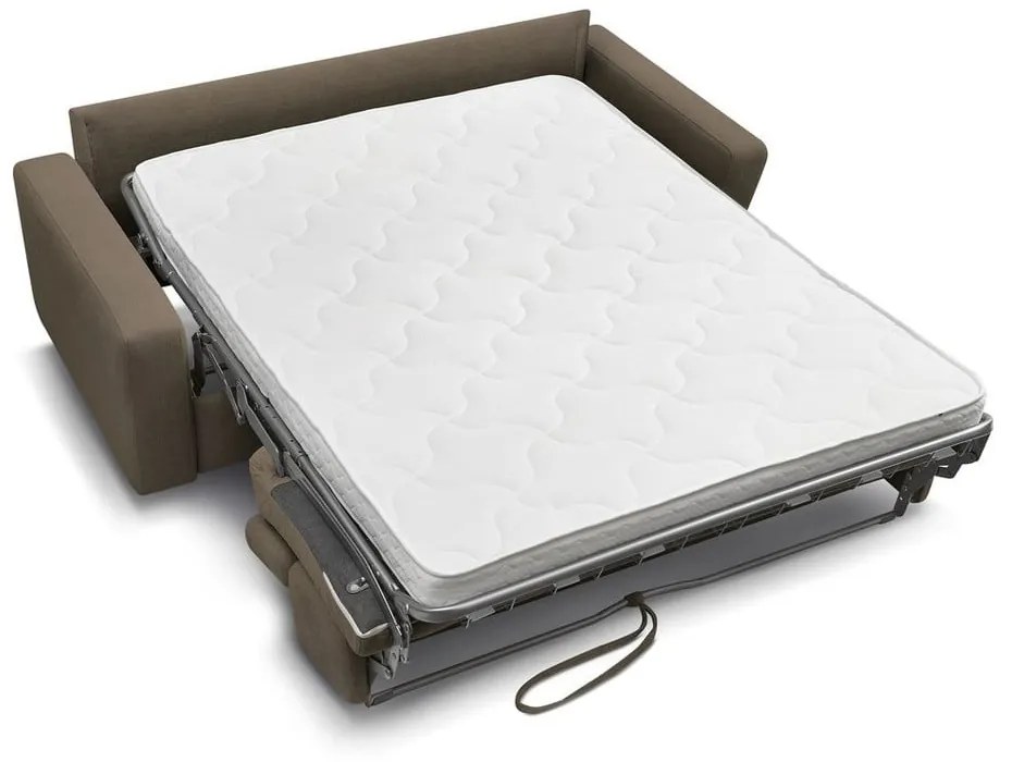 Brązowa rozkładana sofa 195 cm Monaco – Bobochic Paris