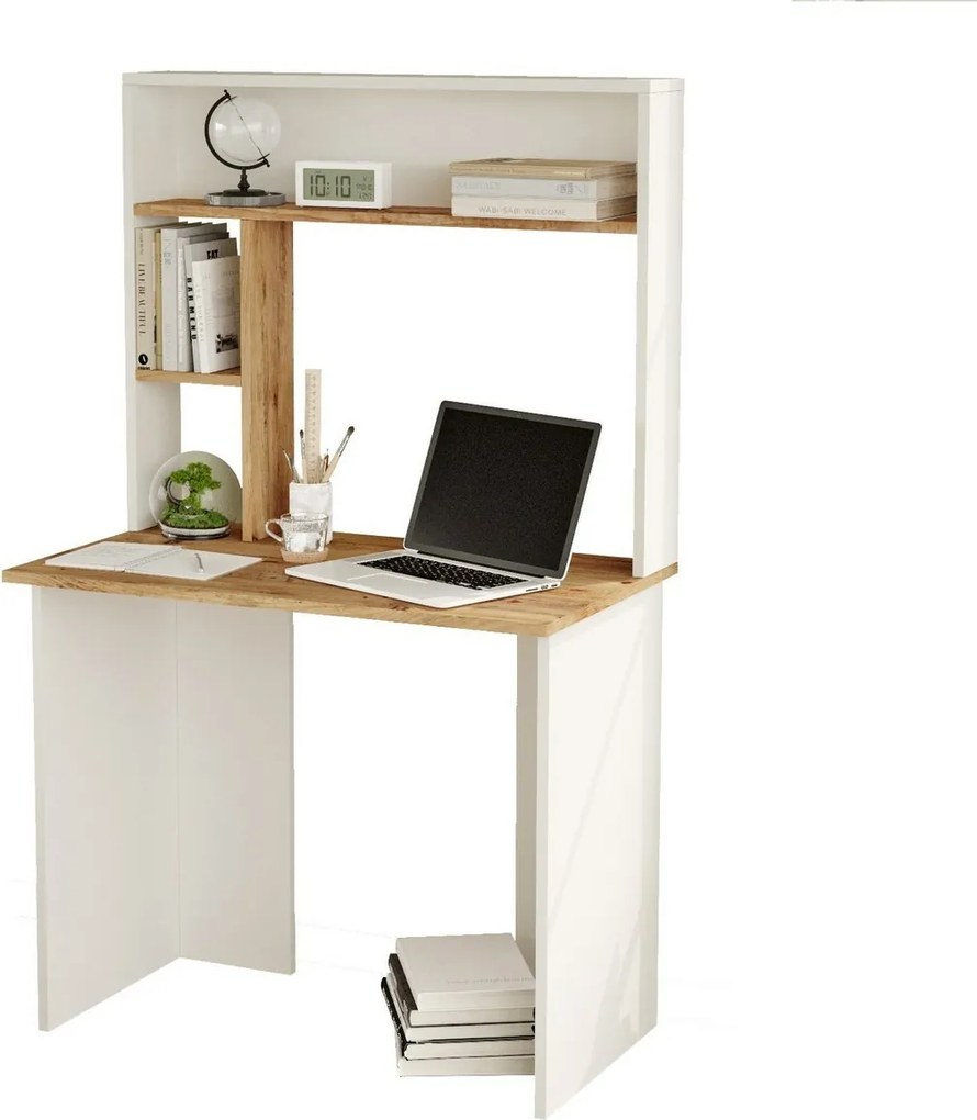 Biurko Brino Atlantic Pine and White