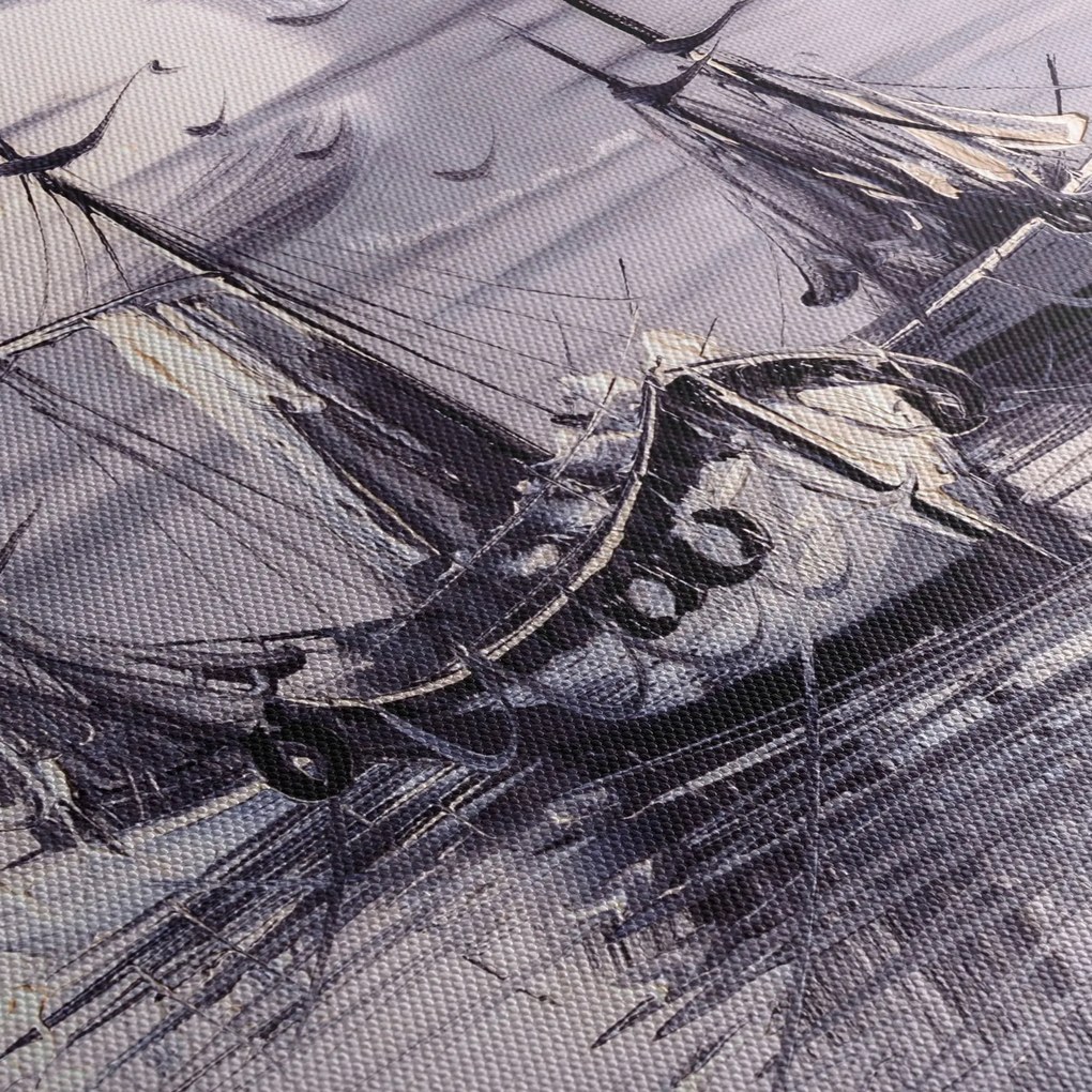 Obraz - Port, obraz olejny (125x70 cm)