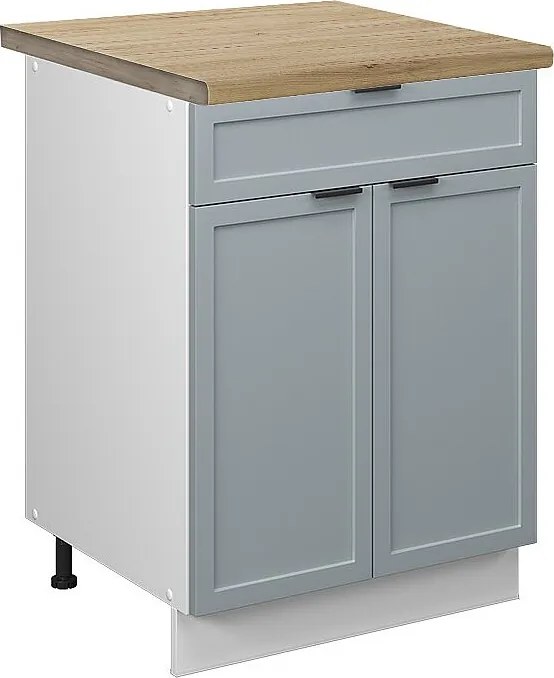 Szafka dolna do kuchni jasnoniebiesko-szary 60x60x82 fame-line