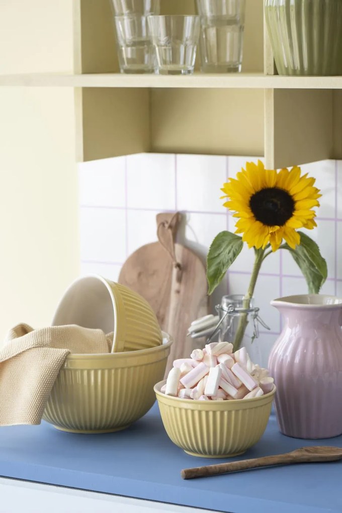 Żółte ceramiczne miski MYNTE LEMONADE, zestaw 3 szt.