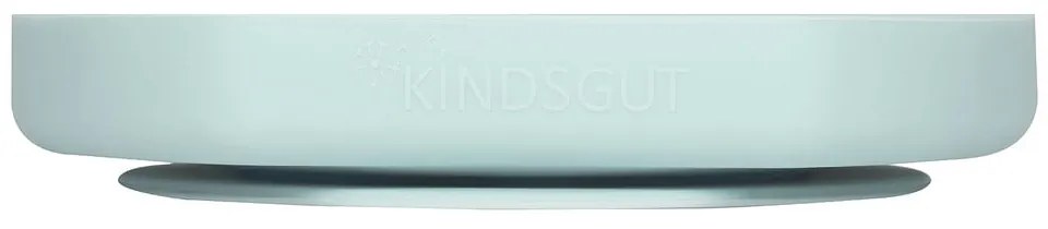 Jasnoniebieski silikonowy talerz dla dzieci 19x20,5 cm – Kindsgut