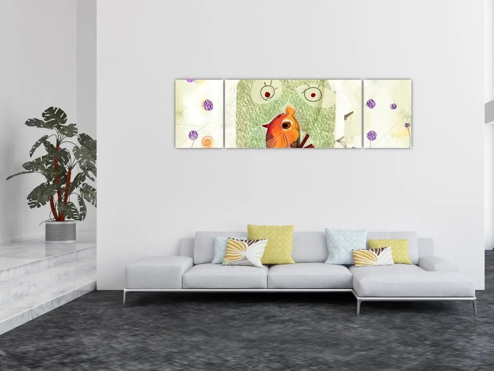 Obraz- Dusza ptaka (170x50 cm)