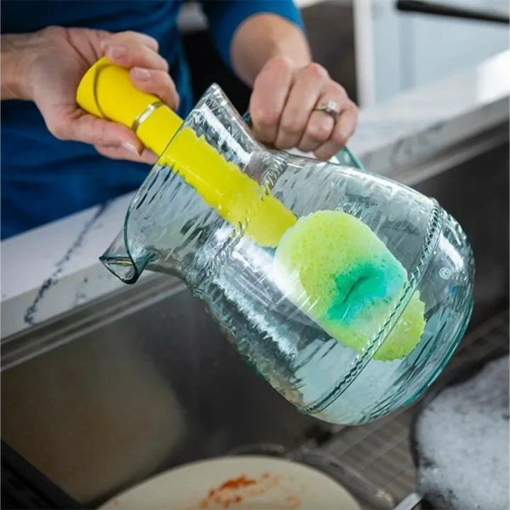 Scrub Daddy Dish Daddy gąbka do mycia naczyń z uchwytem i dozownikiem detergentu