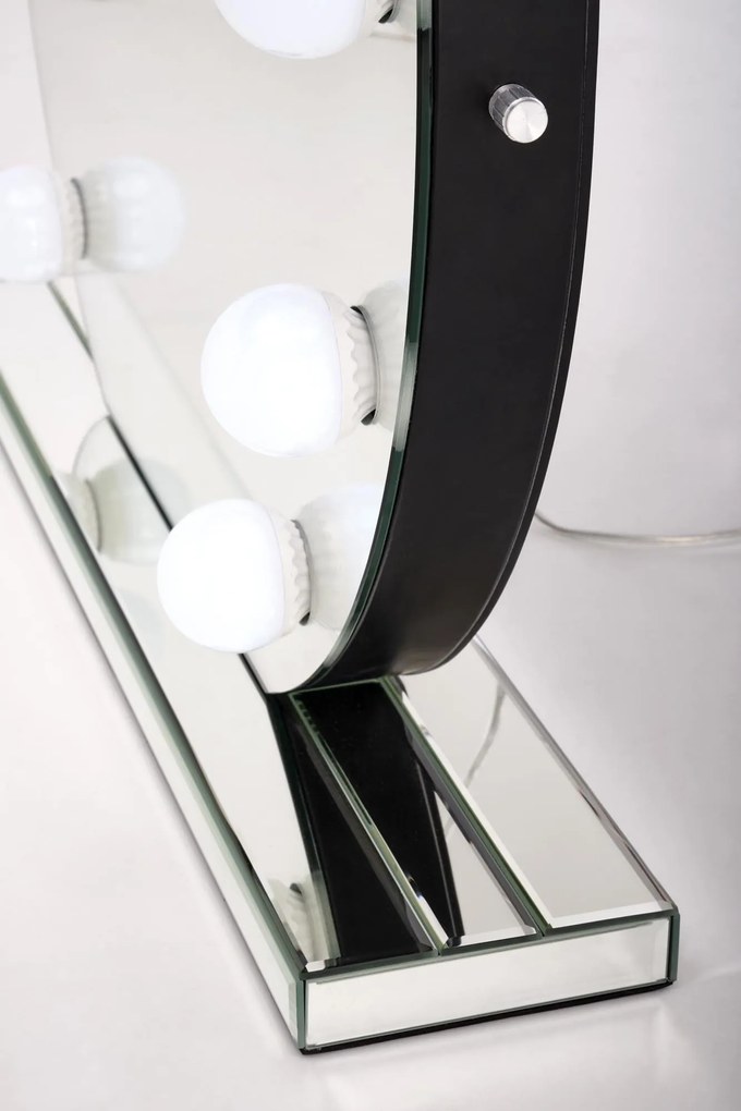 TORANO lustro stołowe z oświetleniem LED fi.70cm toaletka nowoczesne do sypialni