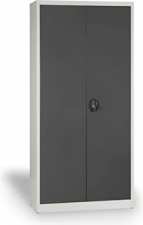 Szafa biurowa – zdemontowana, 1950 x 950 x 500 mm, szara / ciemnoszara