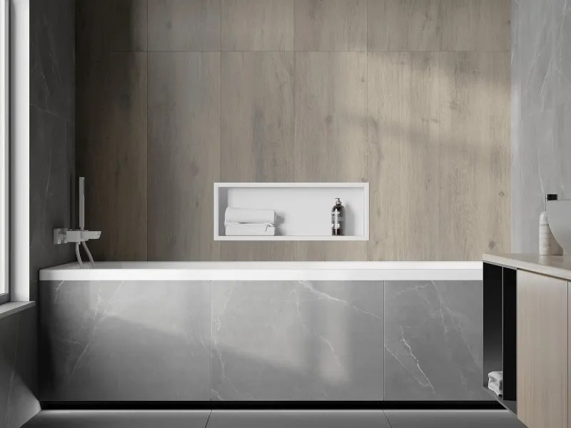 Mexen X-Wall-R półka wnękowa z kołnierzem 60 x 20 cm, biała - 1920602010