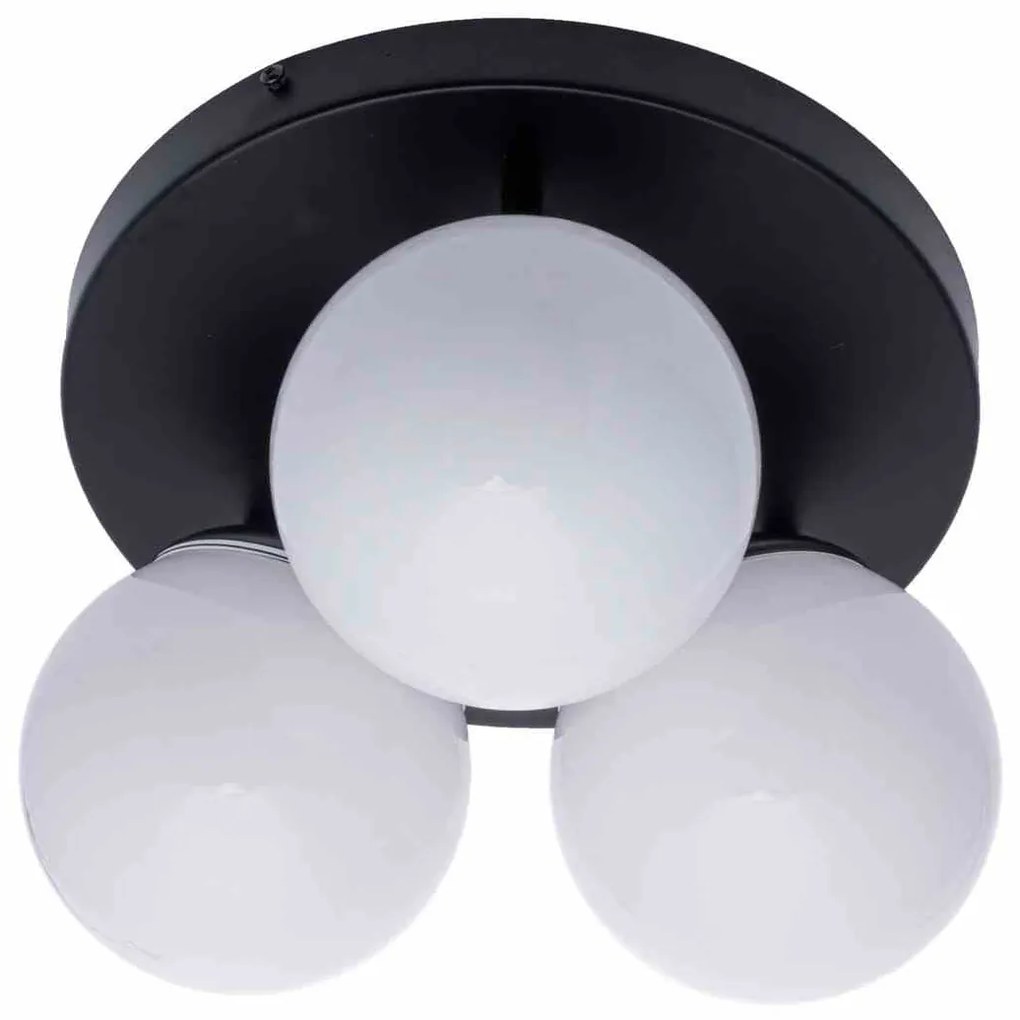 Lampa sufitowa SFERA BLACK/CHROME 3xE14 na kole