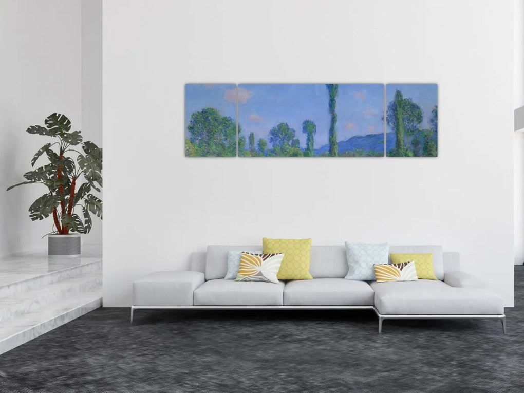 Obraz - Claude Monet, Poppy Field (Giverny), reprodukcje (170x50 cm)