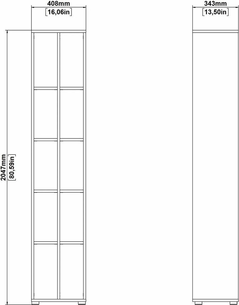 Zestaw mebli do biura loft Sign jackson hickory/szary mat