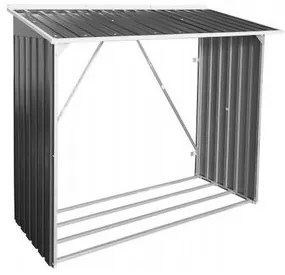 Duramax Blaszana wiata na drewno, antracyt